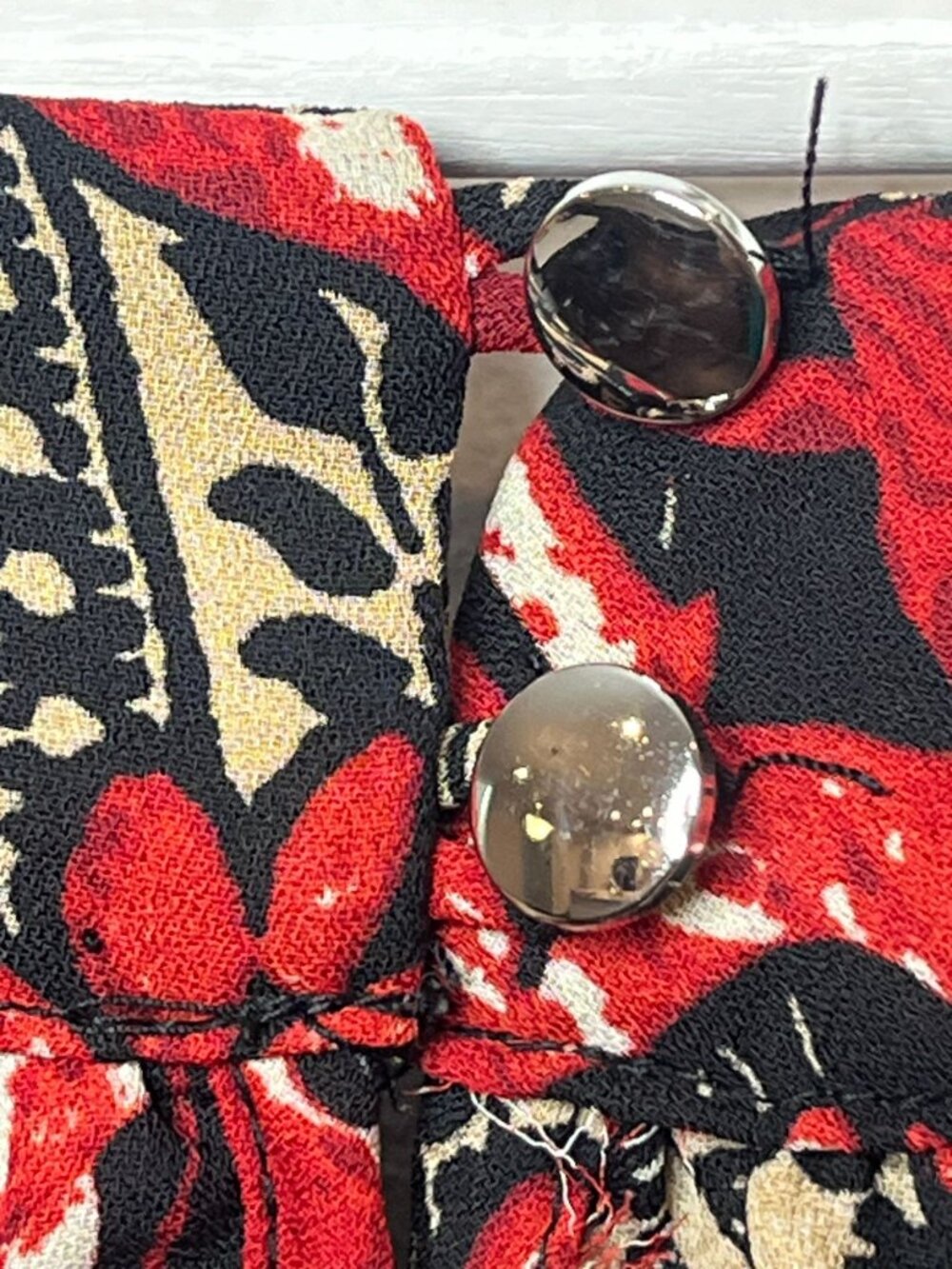 Ashley Stewart Plus 26 Boho Tunic Red Black Asymmetrical Top - Picture 10 of 12